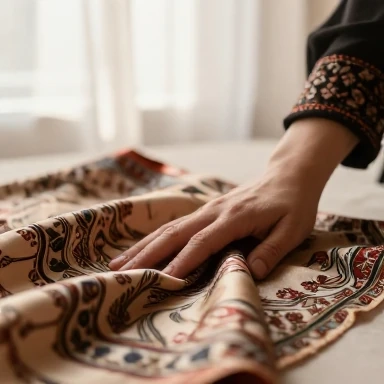از بین بردن پرز روسری نخی